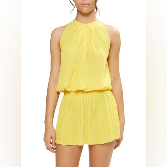 Ramy Brook Dresses & Skirts - Ramy Brook Paris Yellow Sleeveless Drop-Waist Mini Dress size Medium